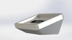 Angled enclosure with snap-fit