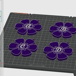 Articulated Flower Key Ring