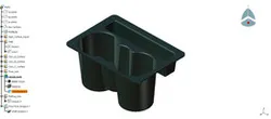 Automotive Cup Holder | Class A-B-C Surface Model | CATIA V5