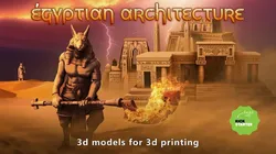 Egyptian architecture 3D Model Pack
