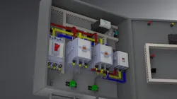 Electrical Control Panel with Contactors, Terminal Blocks, Timers & Overload Protection, delta star panel