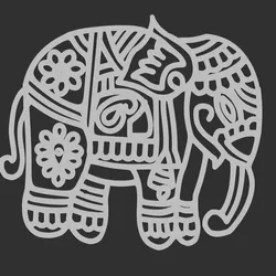 Elephant carved