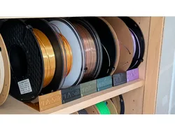 Filament Schild Halter Testdruck PLA PETG ASA ABS Ikea Billy Regal