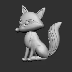 Fox Pendant 3D Printable Model