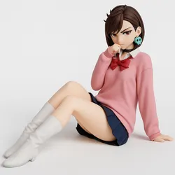 High-Quality Momo Ayase 3D Model - Dandadan Anime Character Remix