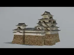 Himeji Castle Low-poly 3D model