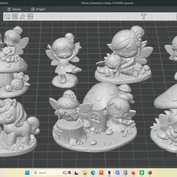 Large group of Kids themed play school fairies, garden fairy figures
