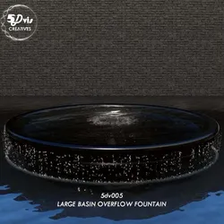 Lumion fountain - animated Low-poly 3D model