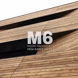 M06 Wood Facades 8K Seamless PBR Materials Texture