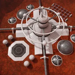 Mars Colony 4K PBR 3D model