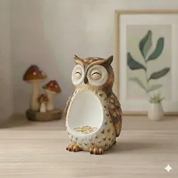 Minimalist Owl - 3D Jewelry Organizer