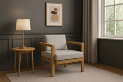 Modern Wooden Lounge Chair | SolidWorks 3D Model | Minimalist Furniture Design
