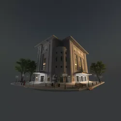 Modular Building Kit Low-poly 3D model