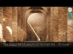 National Museum of Roman Art in Merida - Art gallery - Moneo 3D model