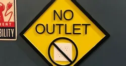 No Outlet Sign