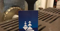 Rail Section Business Card Holder
