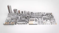 Sci-Fi architecture Elements collection 4 3D model