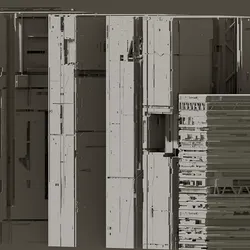 SCI-FI DEEP STRUCTURES 3D model