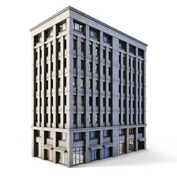 Tenement Building Low-poly 3D model