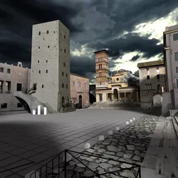 Terracina Forum Scene 3D model