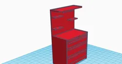 Tool table and shelf - scale models for diorama 1/14, 1/16 ,1/12,1/10