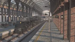 Train Station Low-poly 3D model