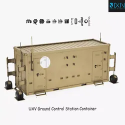 UAV Ground Control Station Container 3D model