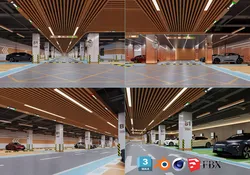 Underground Parking 3D model