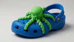 Articulated Octopus Crocs Clog Charm