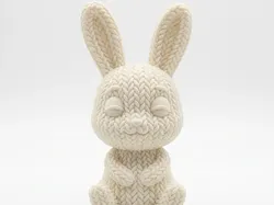 Braided Rabbit | Woven Animal Collection - Free 3D Print Model
