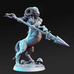 Ceiron - Centaur warrior with spear - 32mm - DnD -