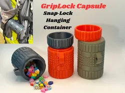 Snap‑Lock Hanging Container – Compact and Clicky - Free 3D Print Model