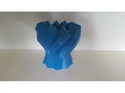 Twisted Hexagon Colum pot/vase  2