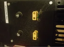 xt90 Plate - 2 fuse holders 2 XT90 female for power output