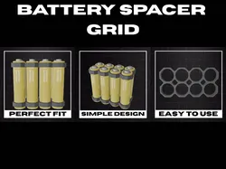 Battery Spacer Grid - Free 3D Print Model