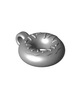 Donut Keychain