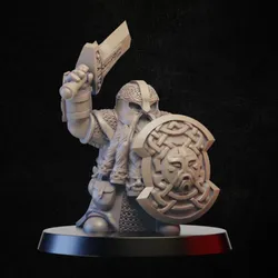 Dwarf with sheld and sword