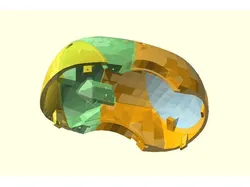 InMoov - Accessible skull with continous forehead