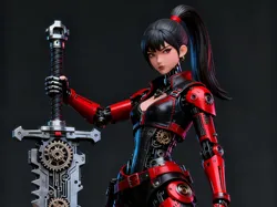 Mecha Girl 1 - Free 3D Print Model