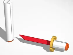 pocket katana (knife) - Free 3D Print Model
