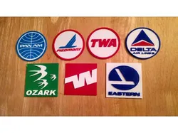 Retro Airline Logo Placards