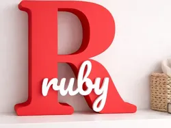 RUBY SIGN - Free 3D Print Model