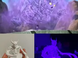 Susanoo -- Sasuke's Skeleton Form - Free 3D Print Model