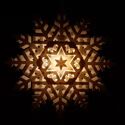 Big shining snowflake
