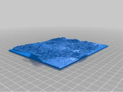Breath of the Wild Topographical map
