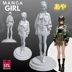 Manga Girls Collection STL Japanese Style 3D Models 19 3D print model