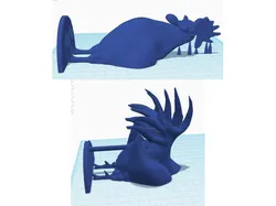 Printable Minneapolis Rooster (split and supported)