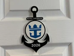 ROYAL CARIBBEAN ANCHOR SHIP DOOR SIGN - Free 3D Print Model