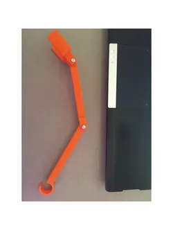 Support douille lampe pour fixation sur tringle