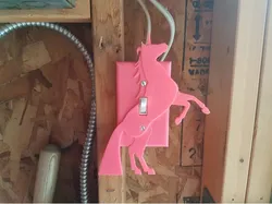Unicorn light switch cover plate